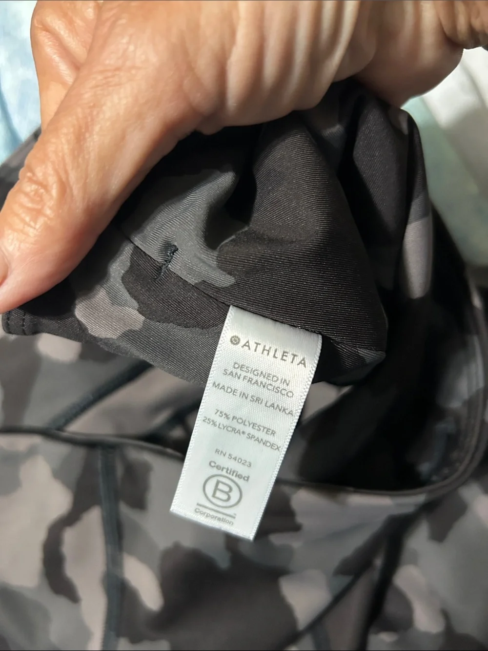 Athleta Gray Camo Active Leggings